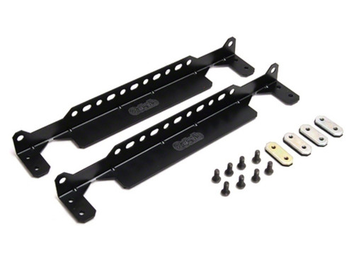 Setrab Oil Coolers 23-6002 Fluid Cooler Mount Kit, Brackets / Hardware, Aluminum, Black Anodized, Setrab 6 Series Fluid Coolers, Kit