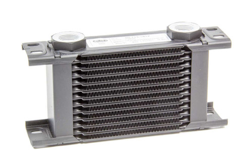 Setrab Oil Coolers 50-113-7612 Fluid Cooler, ProLine STD 1 Series, 8.270 x 4.290 x 1.970 in, Plate Type, 22 mm x 1.50 Female Inlet / Outlet, Aluminum, Black Paint, Universal, Each