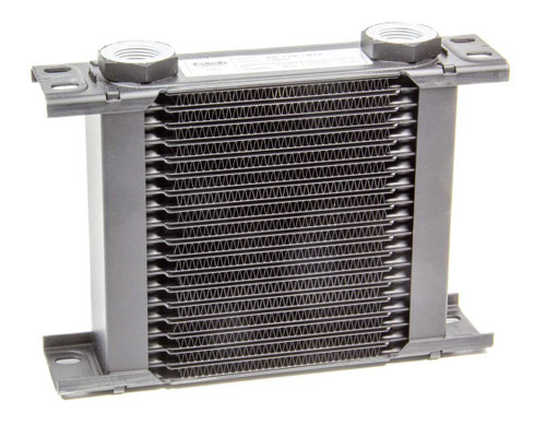 Setrab Oil Coolers 50-119-7612 Fluid Cooler, ProLine STD 1 Series, 8.270 x 6.100 x 1.970 in, Plate Type, 22 mm x 1.50 Female Inlet / Outlet, Aluminum, Black Paint, Universal, Each