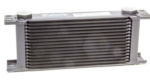 Setrab Oil Coolers 50-616-7612 Fluid Cooler, ProLine STD 6 Series, 12.990 x 5.150 x 1.970 in, Plate Type, 22 mm x 1.50 Female Inlet / Outlet, Aluminum, Black Paint, Universal, Each