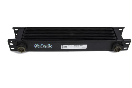 Setrab Oil Coolers 50-910-7612 Fluid Cooler, ProLine STD 9 Series, 15.940 x 3.340 x 1.970 in, Plate Type, 22 mm x 1.50 Female Inlet / Outlet, Aluminum, Black Paint, Universal, Each