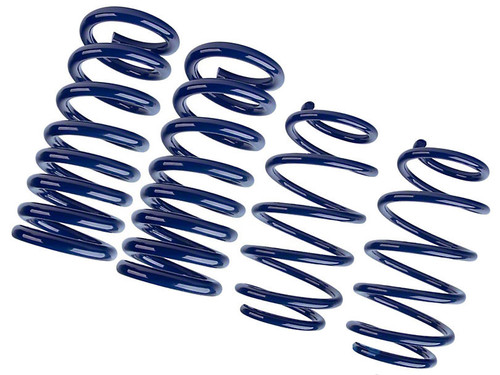 Steeda Autosports 555-8210 Suspension Spring Kit, Lowering, Progressive, 4 Coil Springs, Blue Powder Coat, Ford Coyote / V6, Ford Mustang 2015-16, Kit