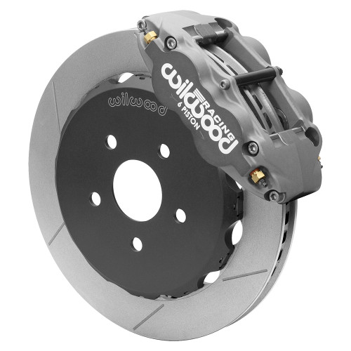 Wilwood 140-16848 Brake System, Forged Narrow Superlite 6R Big Brake, Front, 6 Piston Caliper, 12.88 in Slotted Rotor, Aluminum, Gray, Honda Civic 2013-23, Kit