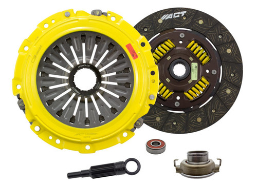 Advanced Clutch Technology SB10-HDSS Clutch Kit, Heavy Duty, Single Disc, 240 mm Diameter, 25 mm x 24 Spline, Sprung Hub, Organic, Subaru STI / Legacy 2.0 L / 2.5 L 2002-13, Kit