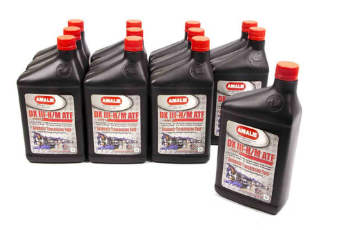 Amalie 160-72836-56 Transmission Fluid, DX III-h / M, ATF, Conventional, 1 qt Bottle, Set of 12