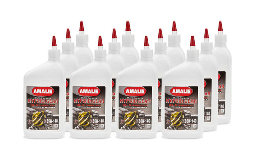 Amalie 160-73156-56 Gear Oil, Hypoid Gear Multi-Purpose, 85W140, Limited Slip Additive, Conventional, 1 qt Bottle, Set of 12