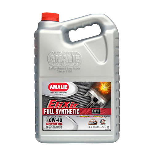 Amalie AMA65777-36 Motor Oil, Elixir, 0W40, Synthetic, 1 gal Jug, Each