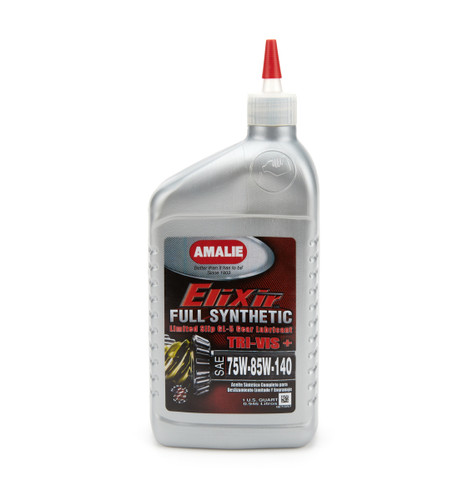 Amalie AMA71376-56 Gear Oil, Elixir, 75W-85W-140, Synthetic, 1 qt Bottle, Each