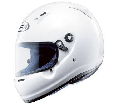 Arai Helmet 685000000000 Helmet, CK-6, Closed Face, Snell SA2020, FIA Approved, Head and Neck Support Ready, White, Medium, Each