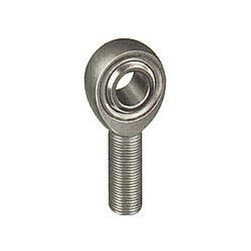 Aurora AM-4 Rod End, AM Series, Spherical, 1/4 in Bore, 1/4-28 in Right Hand Male Thread, Steel, Zinc Oxide, Each