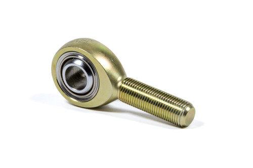Aurora PRM-8T Rod End, Performance Racing Series, Spherical, 1/2 in Bore, 1/2-20 in Right Hand Male Thread, PTFE Lined, Steel, Cadmium, Each
