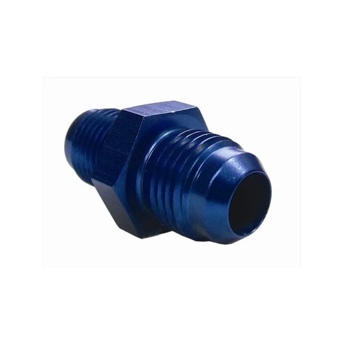 Big End Performance 12131 Fuel Pump Adaptor -06 AN to 5/8-18 in. Blue