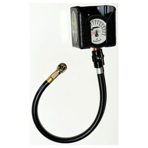Clear One Racing Products TC144 Tire Pressure Gauge Holder, Wall Mount, Plastic, Black, 0 to 3-1/4 in OD Tire Gauges, Each