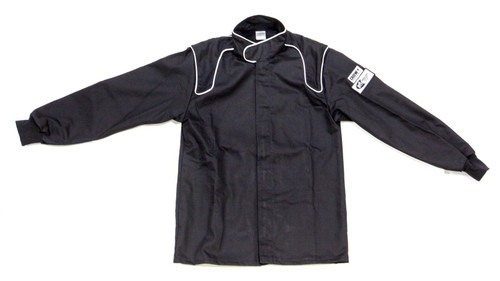Crow Safety Gear 25024 Driving Jacket, SFI 3.2A/1, Single Layer, Proban, Large, Black, Each