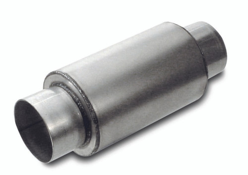 Dynatech 776-06352 Muffler, Split Flow, 3-1/2 in Center Inlet, 3-1/2 in Center Outlet, 5 in Diameter, 6 in Long, Steel, Aluminized, Each