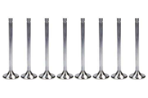 Ferrea F1483P-8 Exhaust Valve, Competition Plus, 1.625 in Head, 11/32 in Valve Stem, 5.560 in Long, Stainless, Small Block Chevy, Set of 8
