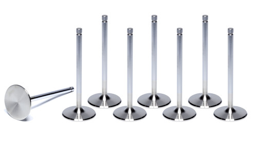 Ferrea F1884P-8 Intake Valve, Competition Plus, 2.200 in Head, 11/32 in Valve Stem, 5.690 in Long, Stainless, Small Block Chevy, Set of 8