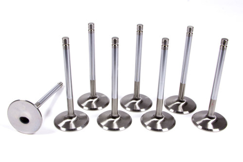 Ferrea F2010P-8 Intake Valve, Competition Plus, 2.165 in Head, 0.314 in Valve Stem, 4.900 in Long, Stainless, GM LS-Series, Set of 8