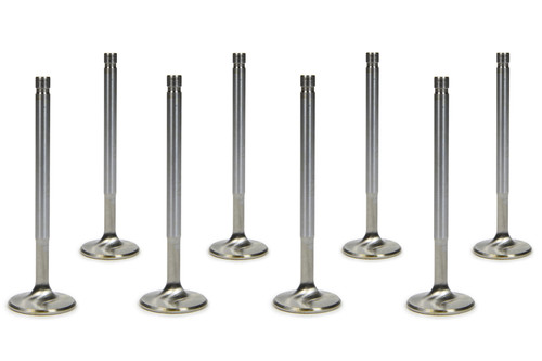 Ferrea F2301P-8 Exhaust Valve, Competition Plus, 1.600 in Head, 5/16 in Valve Stem, 5.060 in Long, Stainless, Small Block Chevy, Set of 8