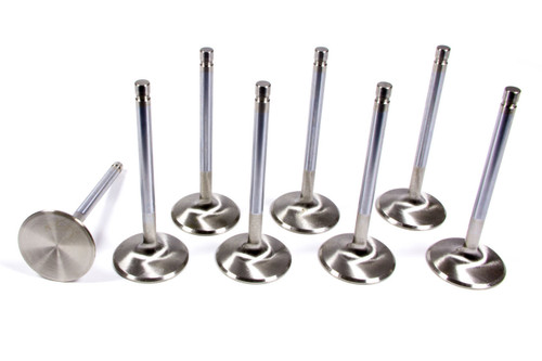 Ferrea F6048-8 Intake Valve, 6000 Series, 33.00 mm Head, 5.47 mm Valve Stem, 102.35 mm Long, Stainless, Honda B-Series, Set of 8