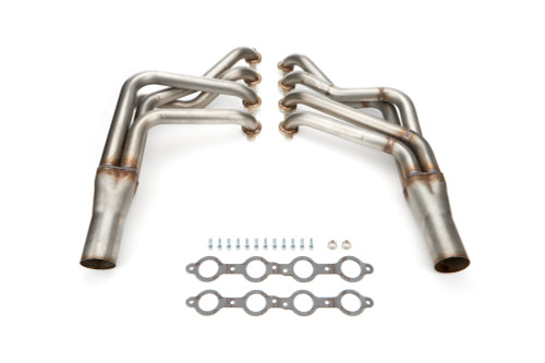 Hedman 45577 Headers, Long Tube, 1-7/8 in Primary, 3 in Collector, Stainless, Natural, GM LS-Series, GM A-Body 1968-72 / B-Body 1971-76, Pair
