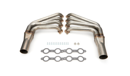 Hedman 45977 Headers, Long Tube, 1-7/8 in Primary, 3 in Collector, Stainless, Natural, GM LS-Series, Chevy Corvette 1984-96, Pair