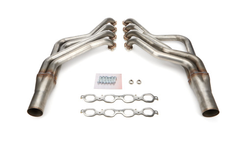 Hedman 48027 Headers, Long Tube, 1-7/8 in Primary, 3 in Collector, Stainless, Natural, GM GenV LT-Series, GM A-Body 1978-81 / G-Body 1982-88, Pair