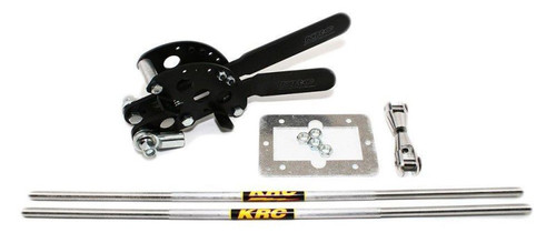 Kluhsman Racing Products KRC-7400BK Shifter Assembly, 2 Lever, Floor Mount, Aluminum, Black Anodized, Bert Transmissions, Kit