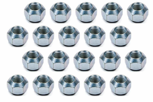 Kluhsman Racing Products KRC-8212 Lug Nut, 5/8-11 in Right Hand Thread, 1 in Hex Head, Double 45 Degree, Open End, Steel, Zinc Oxide, Set of 20
