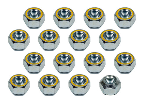 Kluhsman Racing Products KRC-8214 Lug Nut, 5/8-11 in Right Hand Thread, 1 in Hex Head, 45 Degree, Open End, Steel, Zinc Oxide / Reflective Yellow, Set of 20