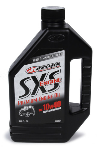 Maxima Racing Oils 30-04901S Motor Oil, SXS Engine Premium, 10W40, Conventional, 1 L Bottle, Each