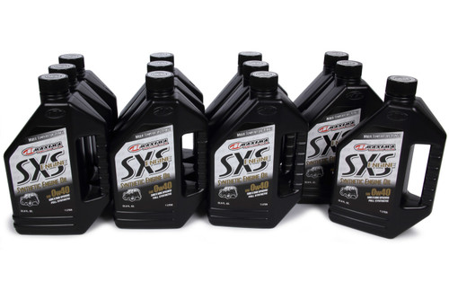Maxima Racing Oils 30-12901 Motor Oil, SXS Engine, 0W40, Synthetic, 1 L Bottle, Set of 12