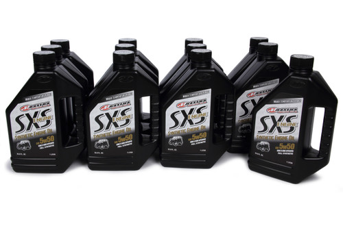 Maxima Racing Oils 30-18901 Motor Oil, SXS Engine, 5W50, Synthetic, 1 L Bottle, Set of 12