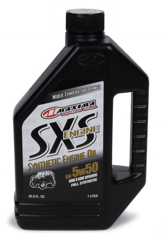 Maxima Racing Oils 30-18901S Motor Oil, SXS Engine, 5W50, Synthetic, 1 L Bottle, Each