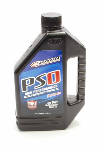Maxima Racing Oils 39-03901S Motor Oil, PS0, 0W, Synthetic, 1 qt Bottle, Each