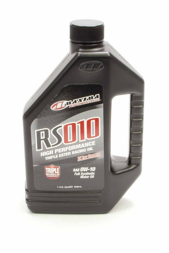 Maxima Racing Oils 39-13901S Motor Oil, RS, 0W10, Synthetic, 1 qt Bottle, Each