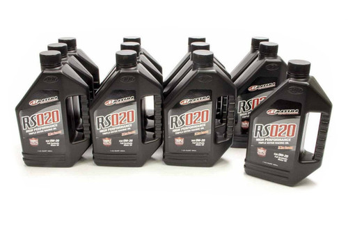Maxima Racing Oils 39-14901 Motor Oil, RS, 0W20, Synthetic, 1 qt Bottle, Set of 12