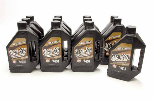 Maxima Racing Oils 39-34901B Motor Oil, Semi-Syn, 10W40, Semi-Synthetic, 1 qt Bottle, Set of 12