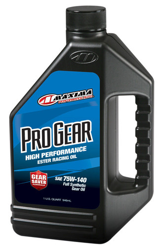 Maxima Racing Oils 49-45901S Gear Oil, Pro Gear, 75W140, Synthetic, 1 qt Bottle, Each