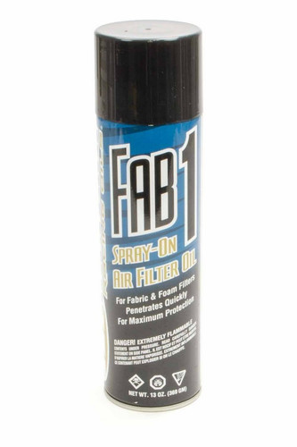 Maxima Racing Oils 61920S Air Filter Oil, Fab1, 13.0 oz Aerosol, Fabric Filters, Each