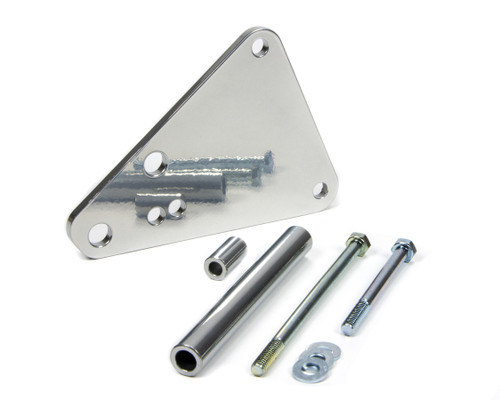 March Performance 1460-09 Air Conditioning Eliminator Bracket, Aluminum, Clear Powder Coat, Small Block Ford, Kit