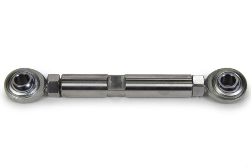 March Performance RA-3.500 Adjustment Rod, 5-1/2 to 7 in Long, 3/8 in Mounting Hole, Chromoly Rod Ends, Stainless, Polished, Each