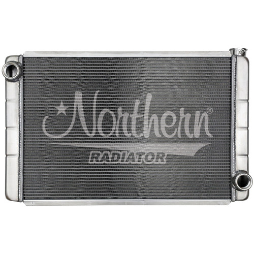 Northern Radiator 204139 Radiator, Dual Pass, 31 in W x 19 in H x 3.125 in D, Passenger Side Inlet / Outlet, Aluminum, Natural, GM, Each