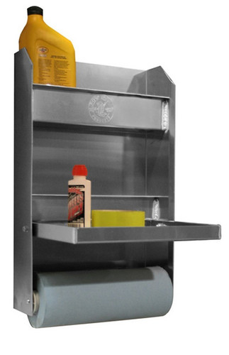Pit-Pal Products 321 Trailer Cabinet, Junior, 12 x 19-1/2 x 4-1/2 in, Aluminum, Natural, Each