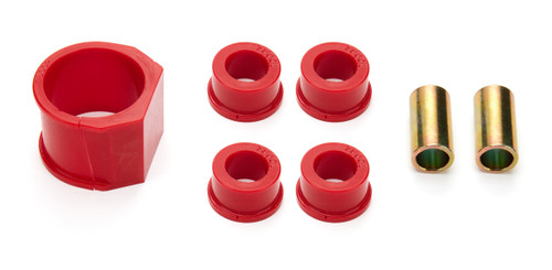 Prothane 12-701 Rack and Pinion Bushing, Rubber / Steel, Red / Cadmium, Mazda Miata 1999-2005, Kit