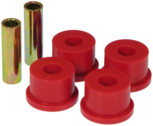 Prothane 19-611 Axle Pivot Bushing, 2-3/8 in Tube Length, 1.75 in OD, 3 in Sleeve, 5/8 in Bolt, Polyurethane / Steel, Red / Cadmium, Kit
