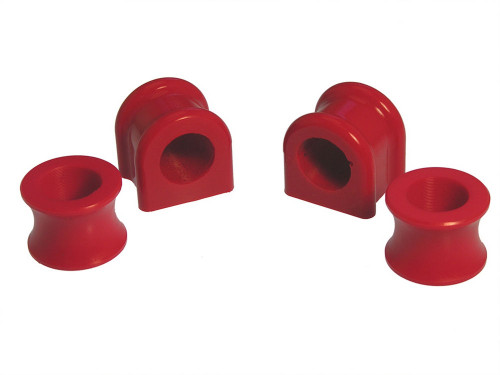Prothane 4-1135 Sway Bar Bushing, Front, Non-Greasable, 35 mm Bar, End Link Bushings Included, Polyurethane / Steel, Red / Cadmium, Dodge Midsize Truck 2000-01, Kit