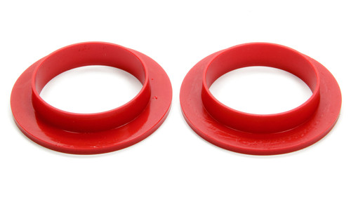 Prothane 6-1704 Coil Spring Isolator, Front / Upper, Polyurethane, Red, Ford Mustang 1964-73, Pair