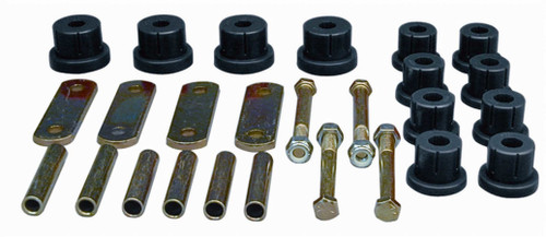 Prothane 7-1050BL Spring Shackle Bushing, Shackles / Polyurethane Bushings / Hardware, Steel, Cadmium, GM F-Body / X-Body 1967-81 Multi-Leaf, Kit