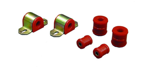 Prothane 7-1124 Sway Bar Bushing, Rear, Non-Greasable, 3/4 in Bar, End Link Bushings Included, Polyurethane / Steel, Red / Cadmium, GM F-Body 1967-81, Kit